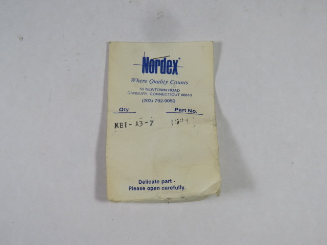 Nordex KBB-A3-7 Worm Wheel 100Teeth 1/4"Bore 1-5/8"OD #6-32Set-screw ! NWB !