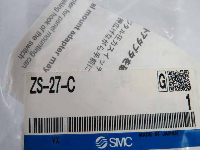 SMC ZS-27-C Panel Mount Kit For ISE30/ZSE30 Pressure Switches ! NWB !
