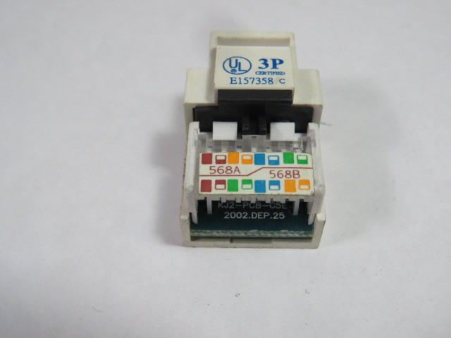 Britawn Telecom KJ2-CE-US-WH Cat5e Tool-less Jack White Lot Of 20 USED