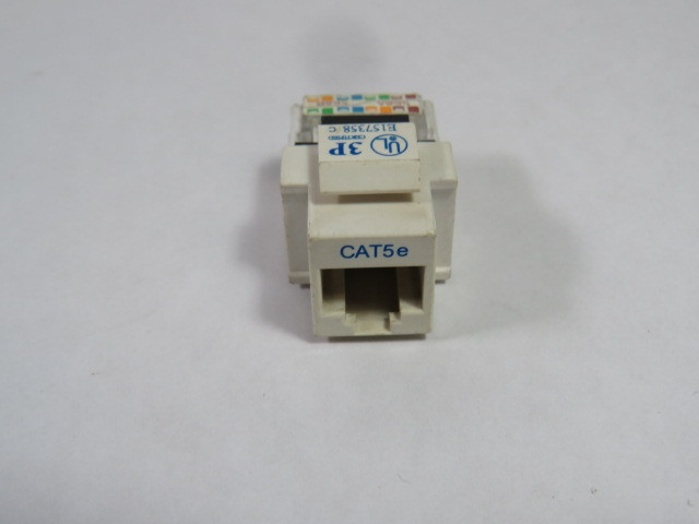 Britawn Telecom KJ2-CE-US-WH Cat5e Tool-less Jack White Lot Of 20 USED