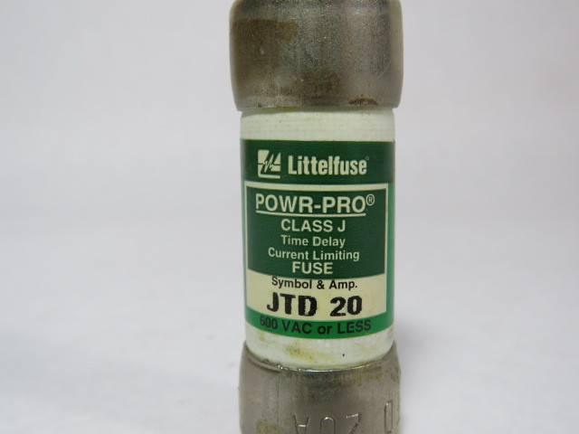 Littelfuse JTD-20 Time Delay Fuse 20A 600V USED