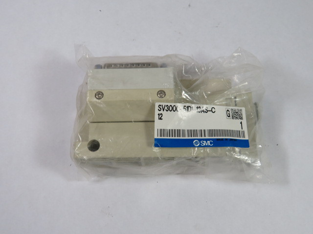 SMC SV3000-51D1-13AS-C12 D-Sub Endplate For SS5V3 Manifold ! NWB !