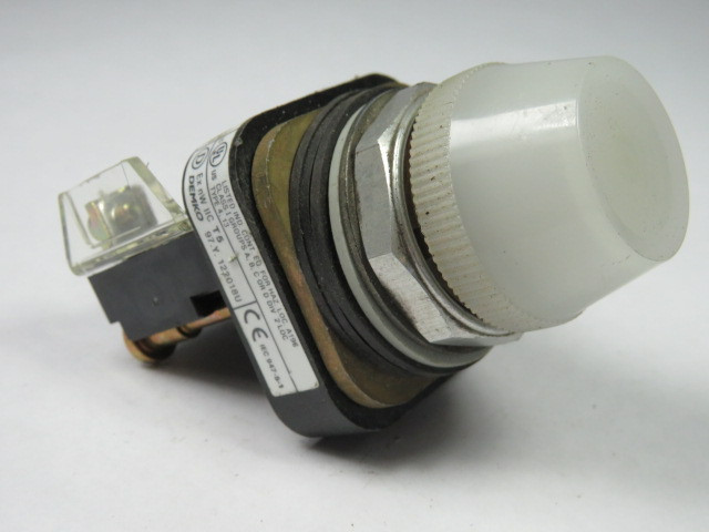 Allen-Bradley 800T-Q24W Ser T Universal Pilot Light 24V White Lens USED