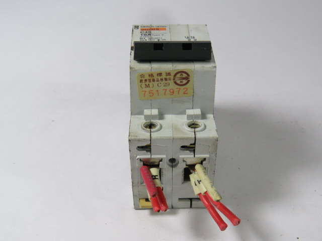 Merlin Gerin 21298 Circuit Breaker 10A 415V 2P USED