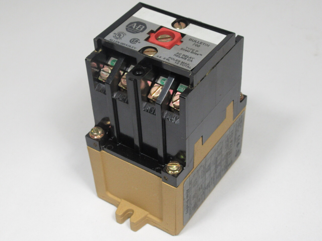 Allen-Bradley 700-P400A1 Series B Control Relay 110/115-120V 50/60Hz 4NO USED