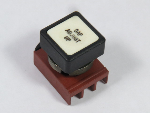 General Electric P9SPNBG Push Button Standard White "GAP ADJUST UP" USED