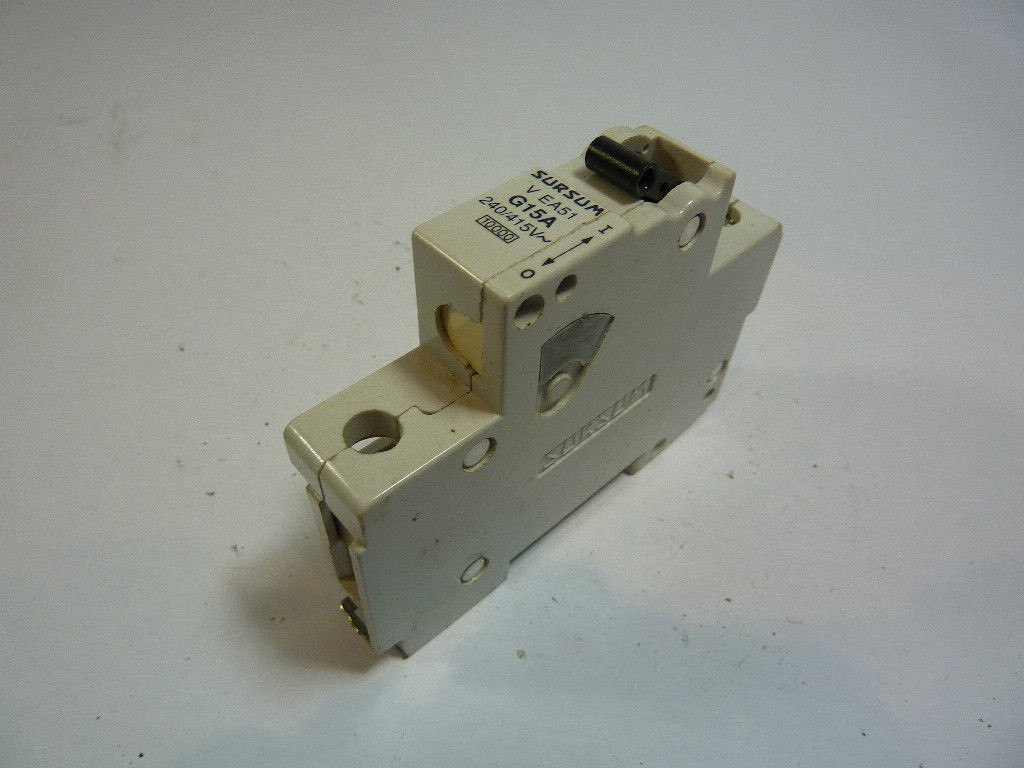 Sursum VEA51-G15A Circuit Breaker 15 Amp 1 Pole USED
