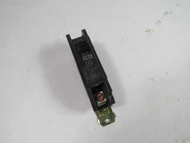 General Electric THQC115 Circuit Breaker 15A 120/240VAC 1-Pole USED