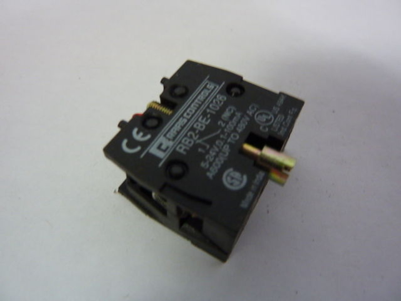 RAAS RB2-BE-1026 Contact Block 1NC Gold Flash USED