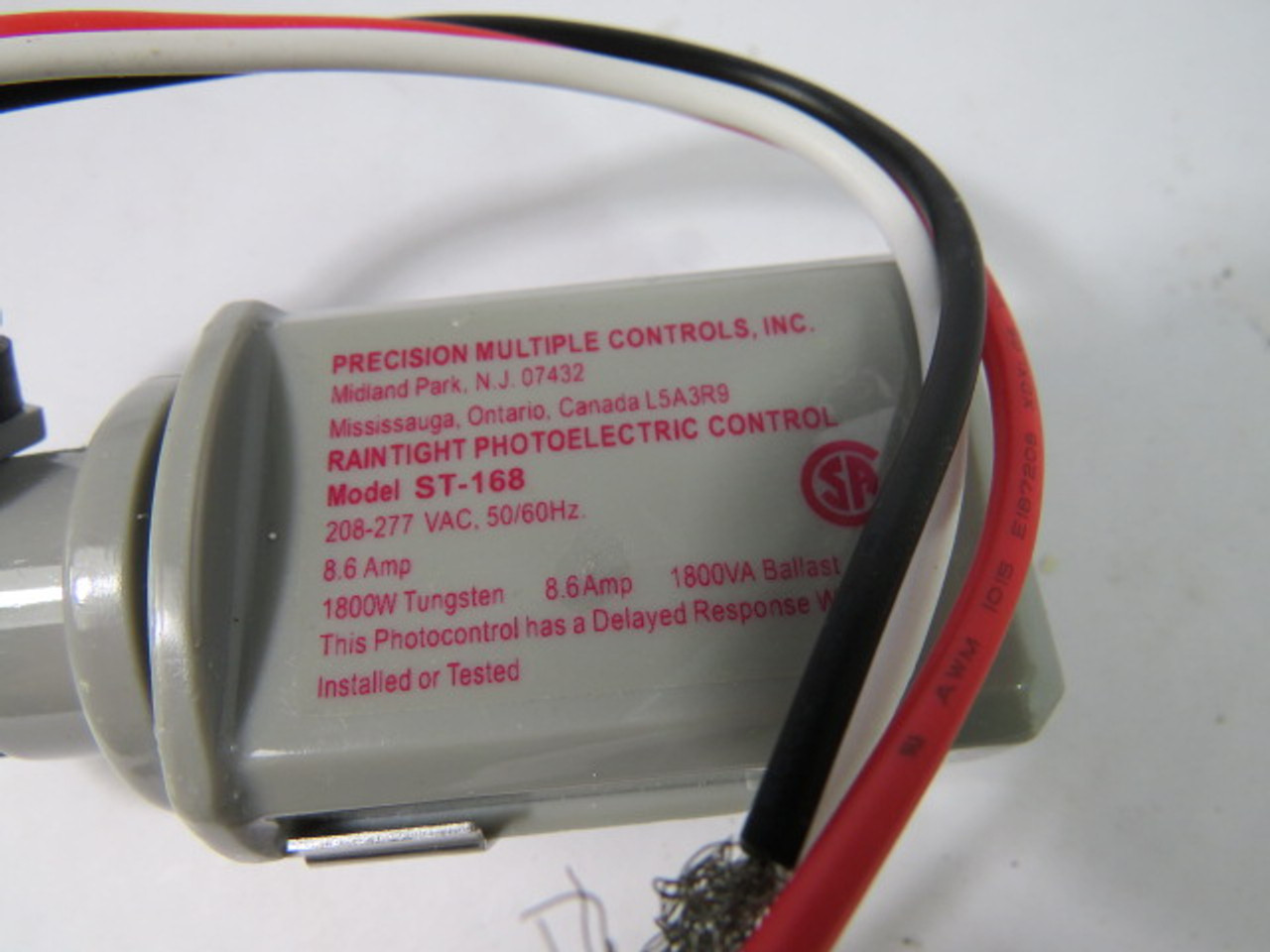 Precision Control ST-168 Raintight Photoelectric Control 208-277VAC 8.6A ! NOP !