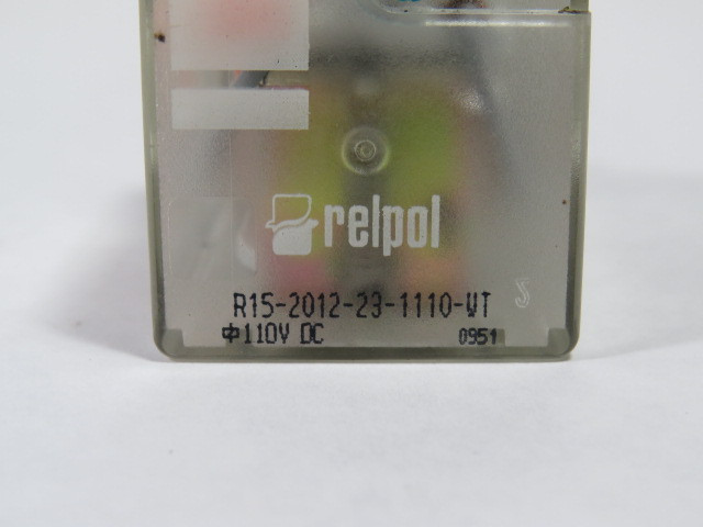 Relpol R15-2012-23-1110-WT Plug-In Relay 110Vdc 10A 8 Pin DPDT USED ...