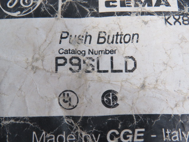 General Electric P9SLLD Pilot Light Push Button Blue ! NWB !
