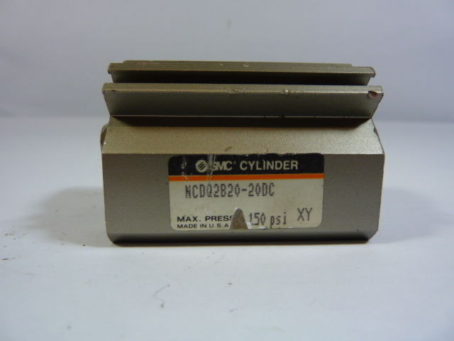 SMC NCDQ2B20-20DC Compact Cylinder 150 psi USED