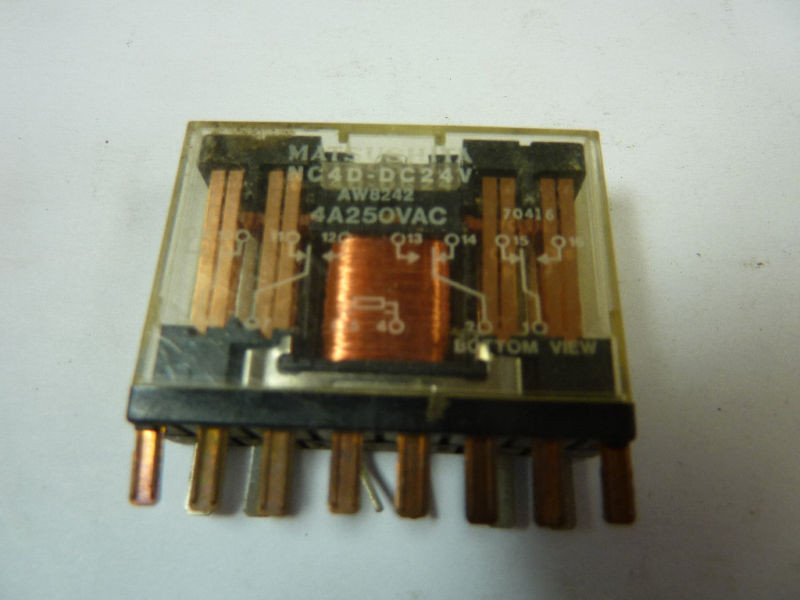 Matsushita NC4D-DC24V Relay 4 Amp 250V USED