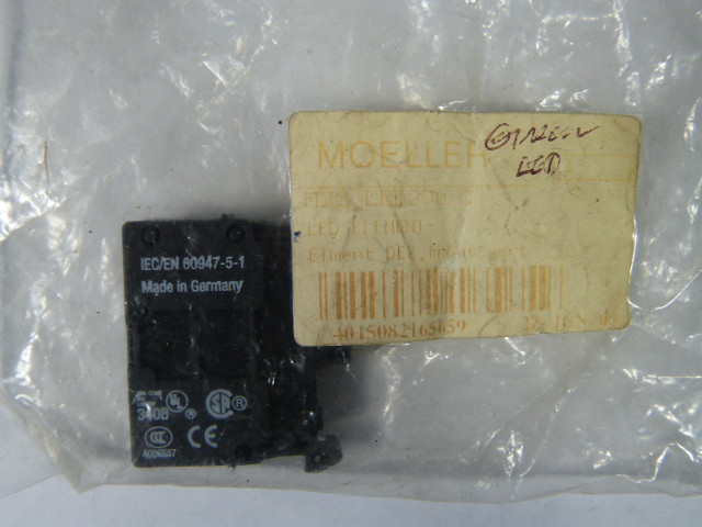 Moeller M22-LED230G Contact Block with LED Green ! NWB !