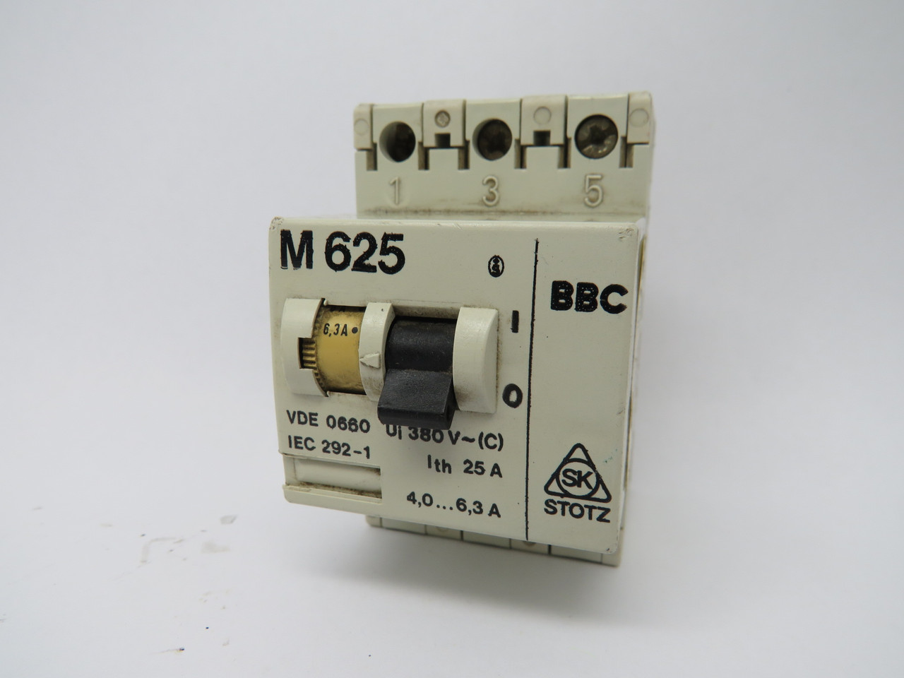 ABB M625 Motor Protector Starter 4.0-6.3amp USED