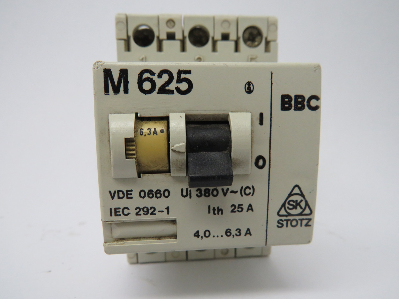 ABB M625 Motor Protector Starter 4.0-6.3amp USED