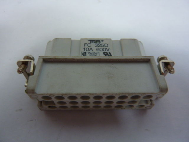 T&B Thomas & Betts FC-325D 10A 600V Port Connector Crimp USED