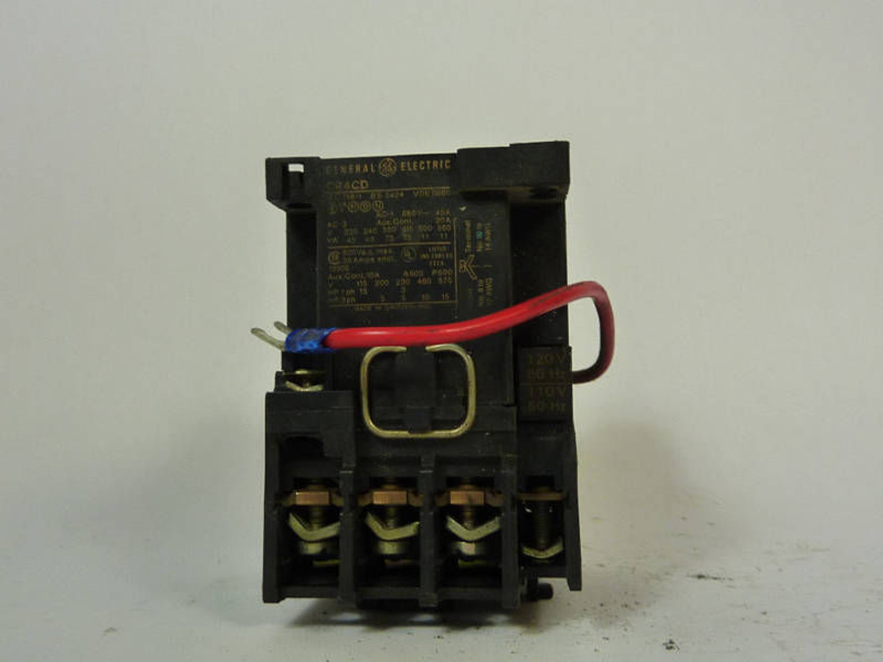 General Electric CR4CD-10 Contactor 110V/50Hz 120V/60Hz  USED