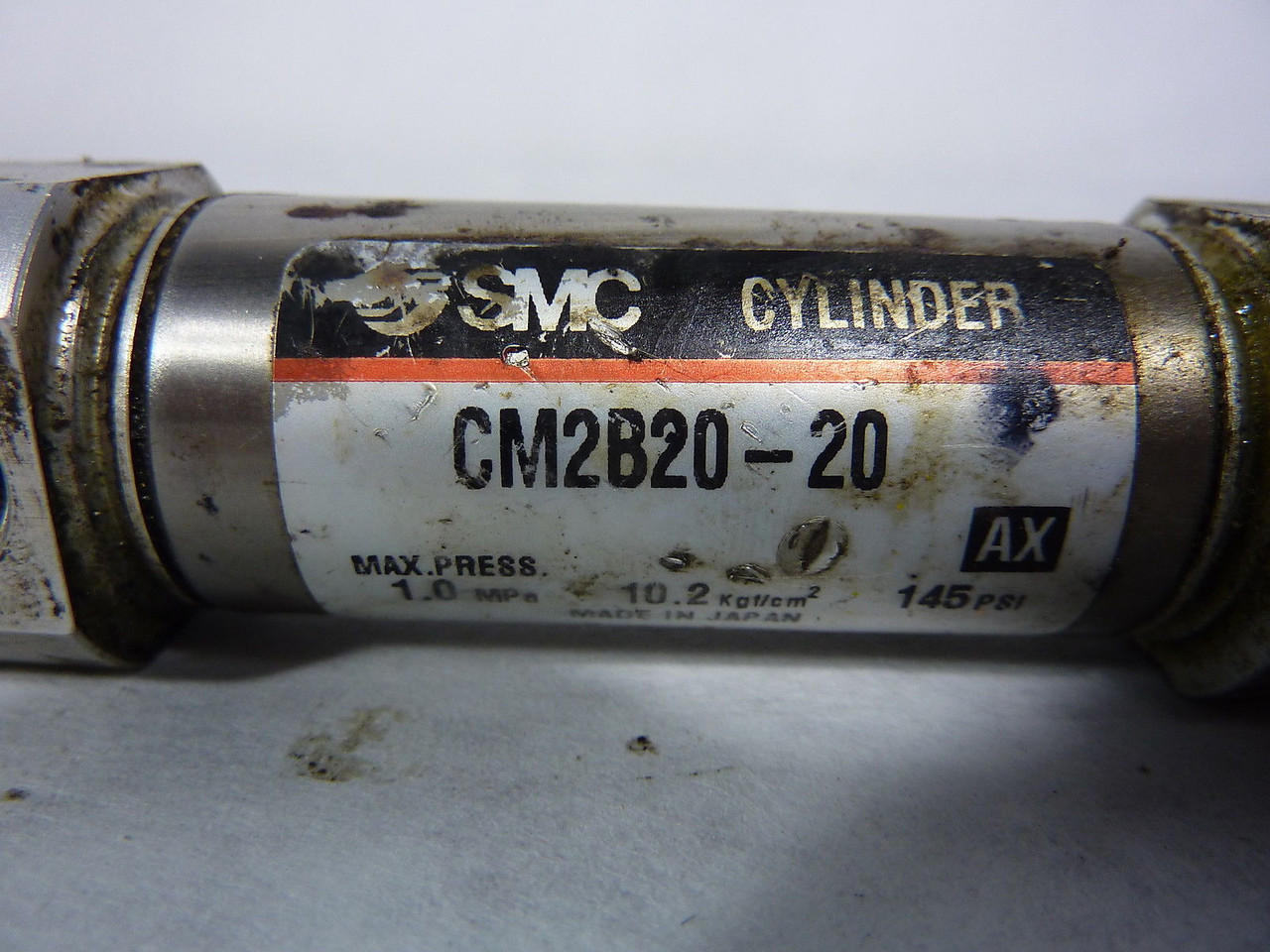 SMC CM2820-20 Double Acting Cylinder 145PSI USED