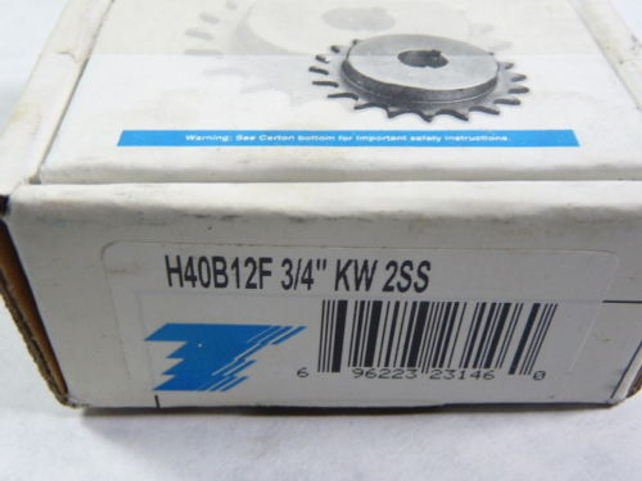Tsubaki H40B12F-1 Single Sprocket sz40 12Teeth 1" Bore ! NEW !