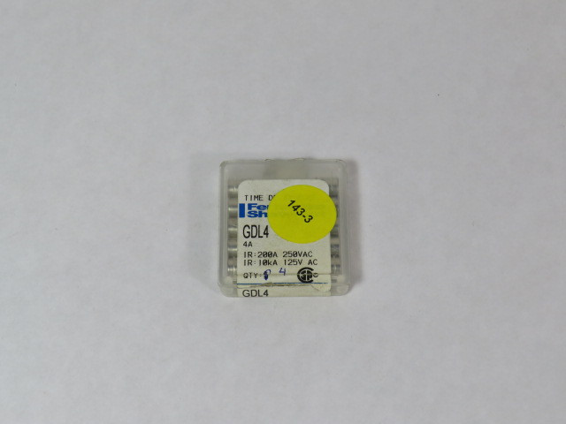 Ferraz Shawmut GDL4 Time Delay Fuse 4A 250V Lot of 5 USED