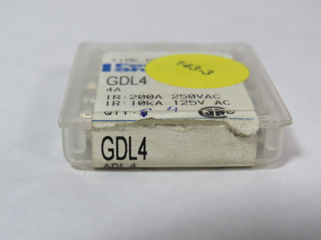 Ferraz Shawmut GDL4 Time Delay Fuse 4A 250V Lot of 5 USED