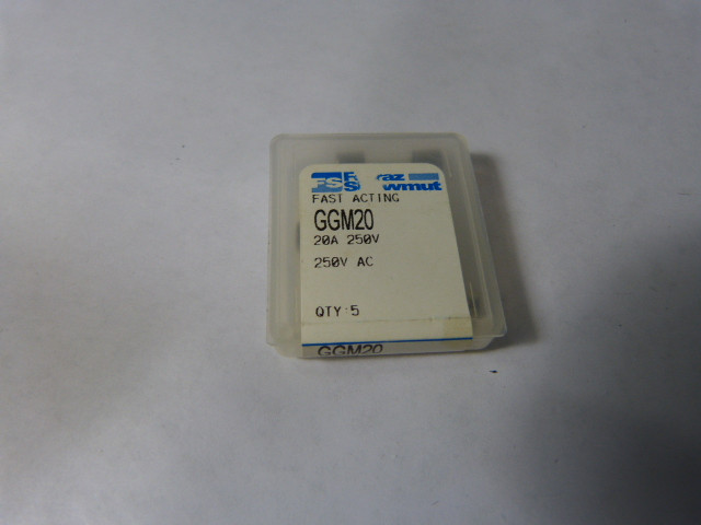 Ferraz Shawmut GGM20 Fast Acting Fuse 20A 250V 5-Pack ! NEW !