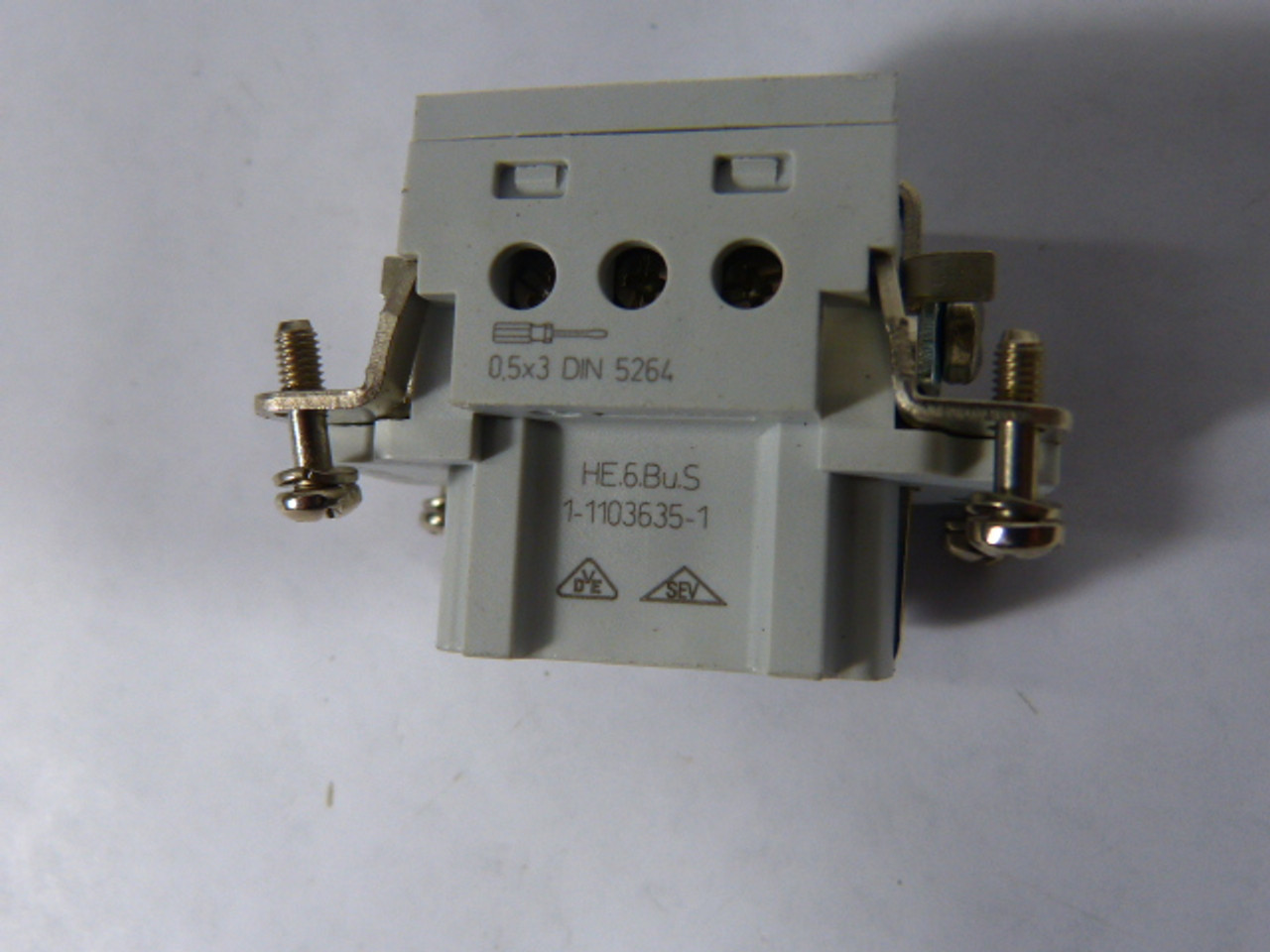 Tyco HE.6.BU.S Male/Female Connector 16A 6-Pin 6-Pole NOP