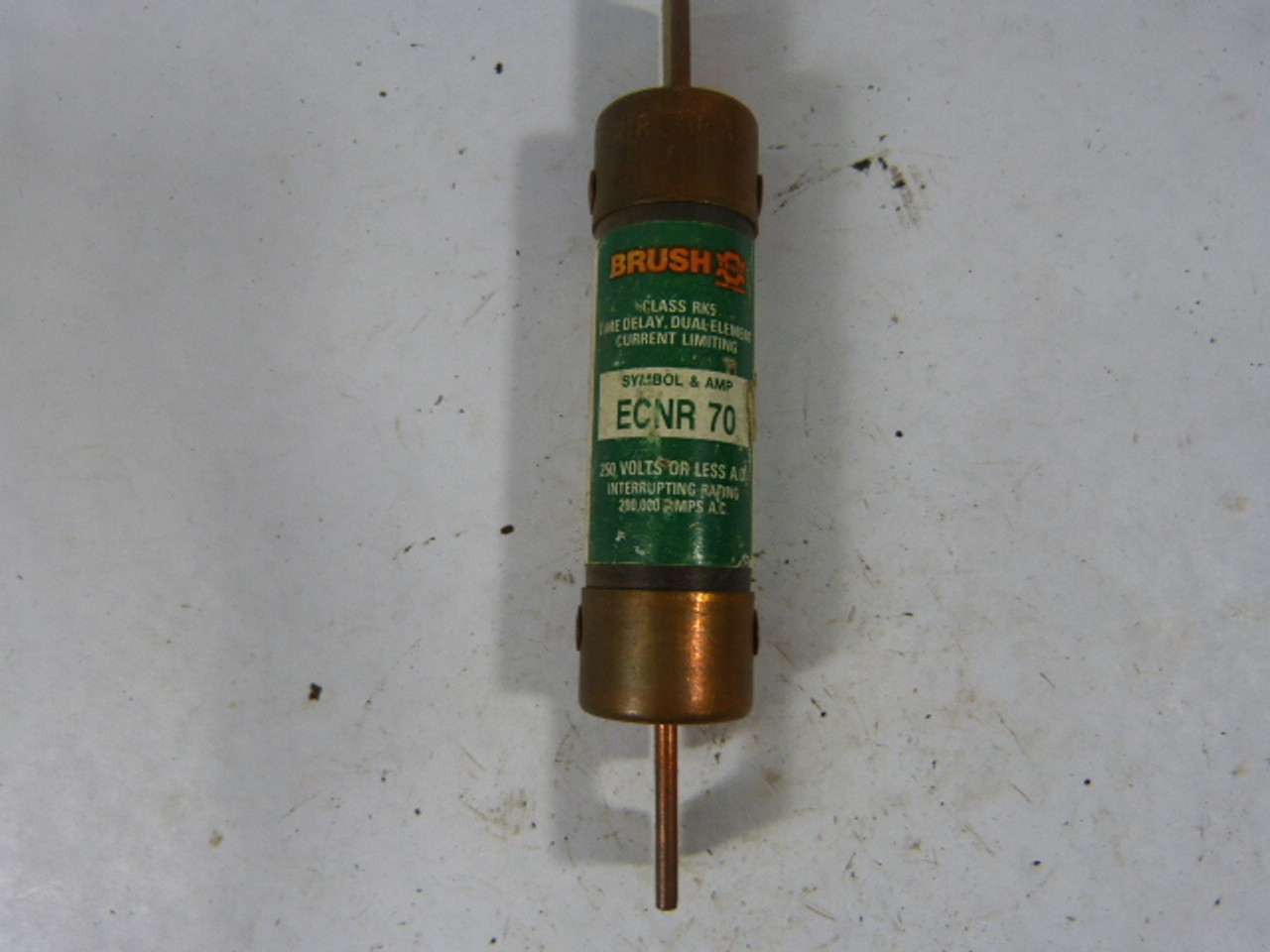 Brush ECNR70 Time Delay Dual Element Current Limiting Fuse 70A 250V USED