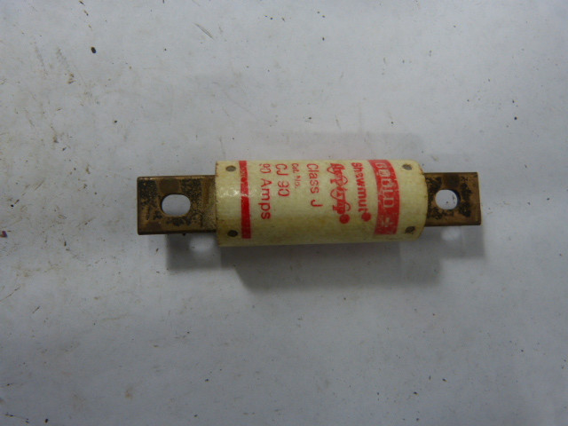 Gould Shawmut CJ90 Current Limiting Fuse 90A 600VAC 250VDC USED