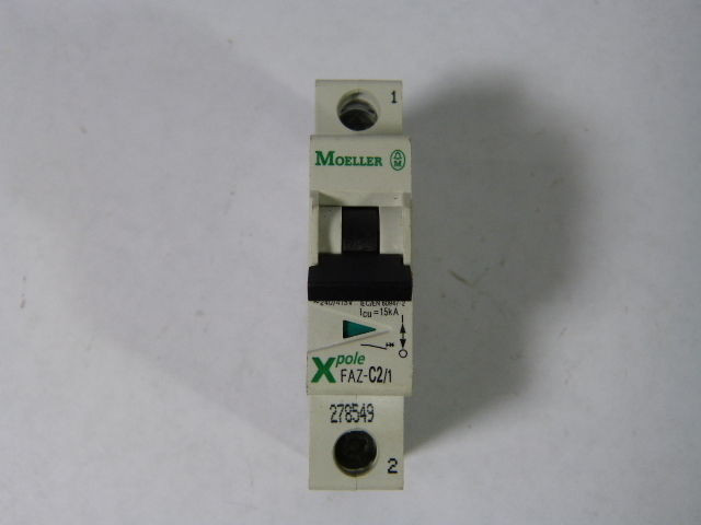 Moeller FAZC2/1 Circuit Breaker 1-Pole 2amp USED