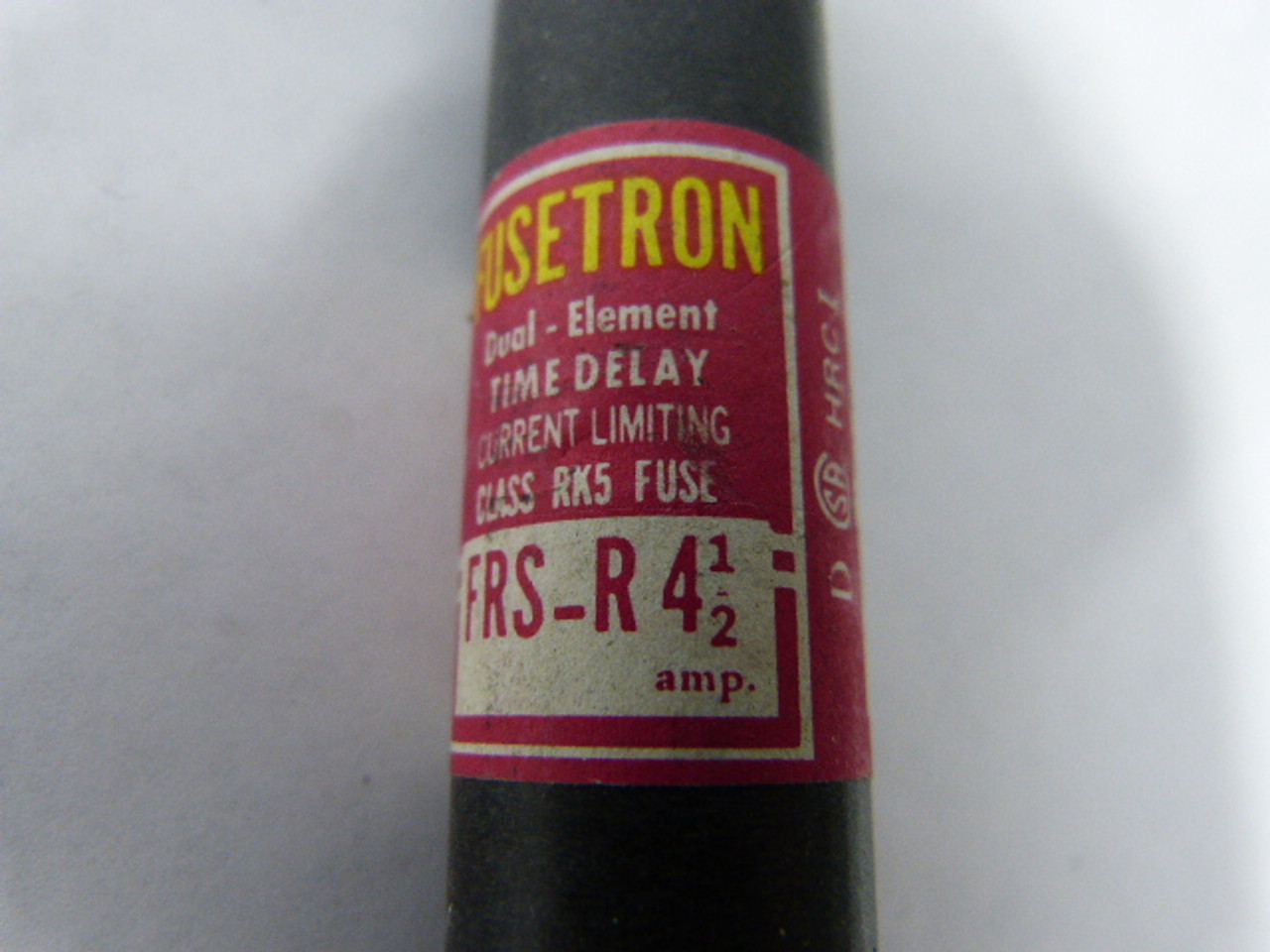 Fusetron FRS-R-4 1/2 Time Delay 4-1/2A 600V USED