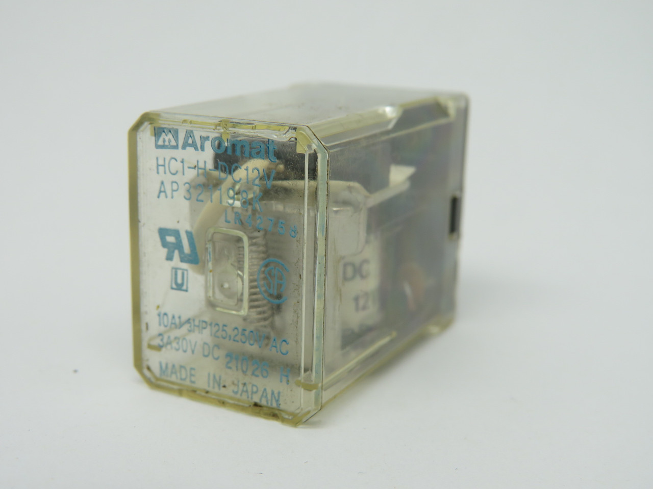 Aromat HC1-H-DC12V Relay 12VDC USED