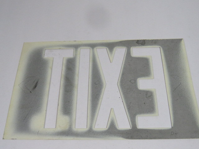 Generic EXIT Stencil USED
