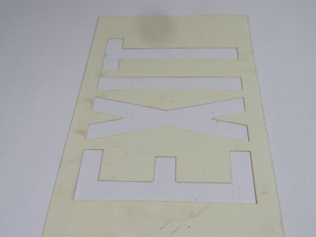 Generic EXIT Stencil USED