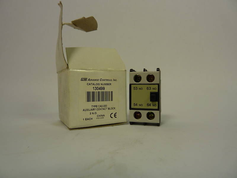 Advance Controls Auxiliary Contact Block CA2-220 ! NEW !