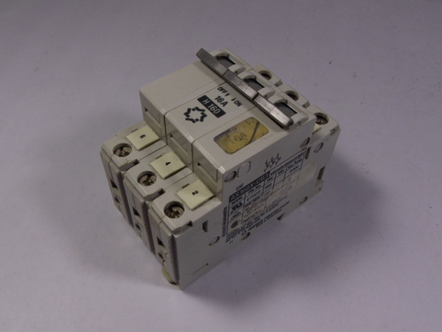 Weber AS168X-CB-3-H-160 Circuit Breaker 16 Amp 480V USED