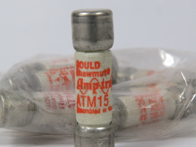 Gould Shawmut ATM15 Fuse 15A 600V Lot of 10 USED