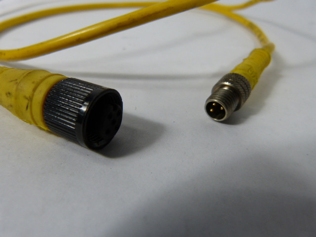 Daniel Woodhead 843030A10M010 Cordset Male 3Pin Female 4Pin 1m USED
