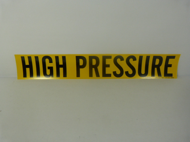 Brady B946-7134-1BLK/YEL-STY-1 Pipe Marker - High Pressure Box of 25Pcs. ! NEW !