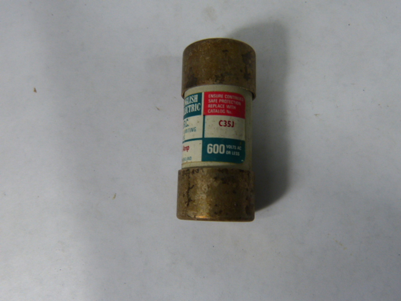 English Electric C35J Fuse 35 Amp 600 Vac USED
