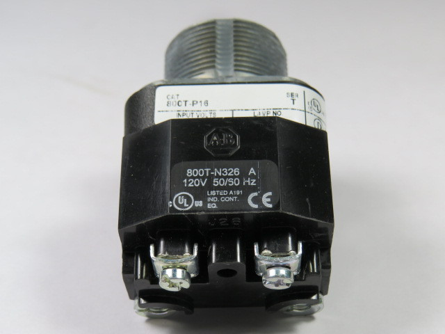 Allen-Bradley 800T-P16 Series T Pilot Light 120VAC 50/60Hz No Lens ! NOP !