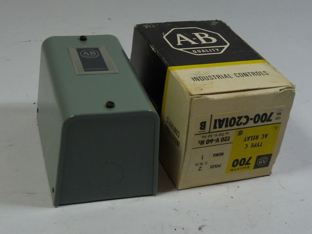 Allen-Bradley 700-C201A1 Control Relay Coil 10AMP 110/120VAC 2NC ! NEW !