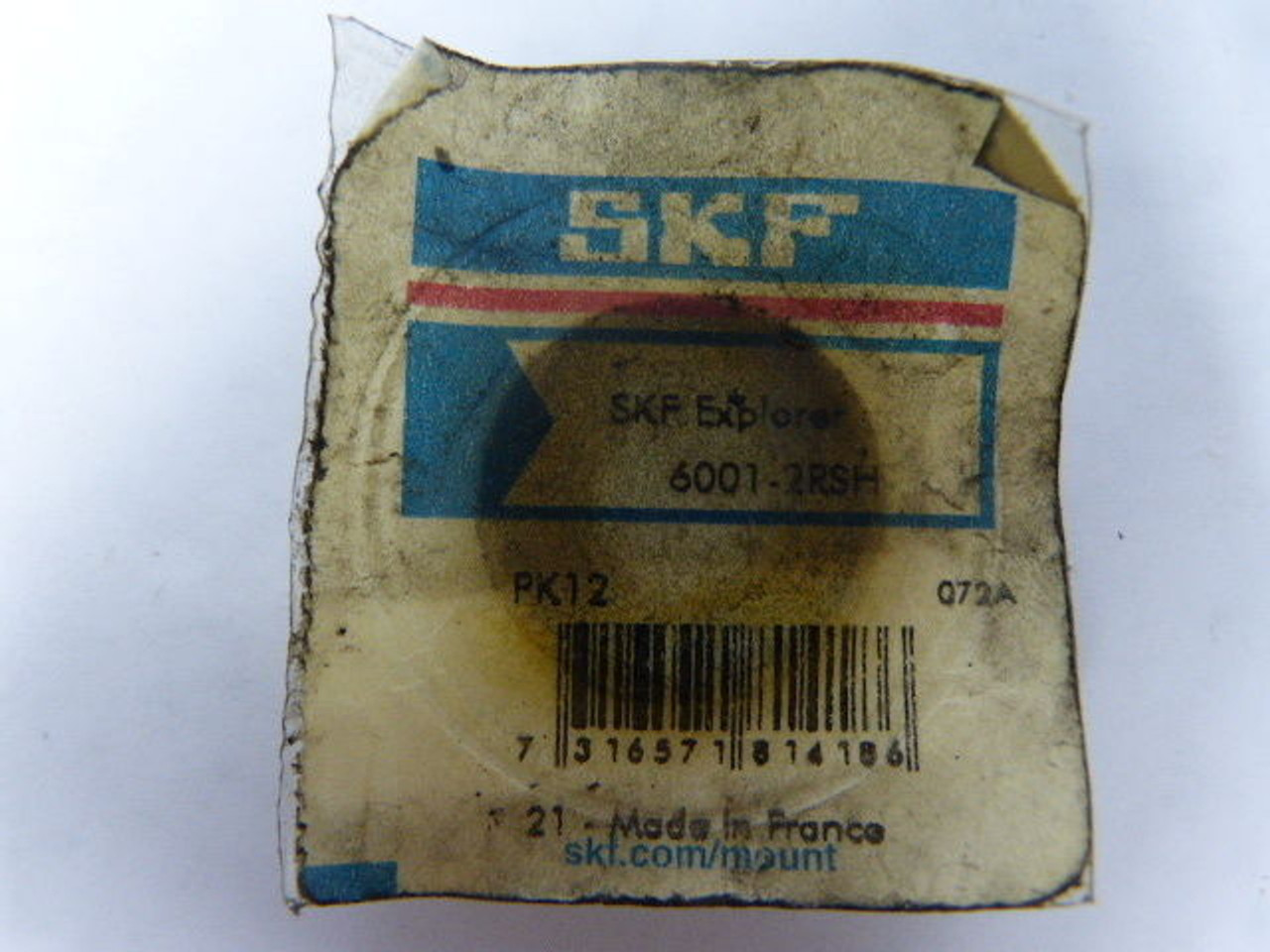 SKF 6001-2RSH Sealed Ball Bearing 12mm ! NEW !