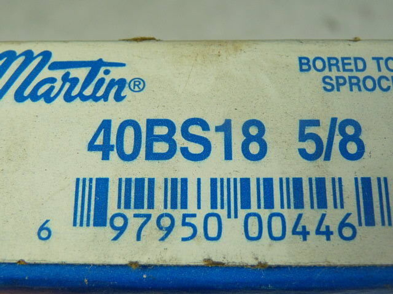 Martin 40BS18-5/8 Roller Sprocket 18 Teeth 5/8" Bore ! NEW !