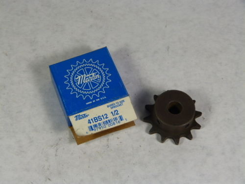 Martin 41BS12-1/2 Roller Chain Sprocket 12 Teeth 41 Chain 1/2"P *Open Box* NEW