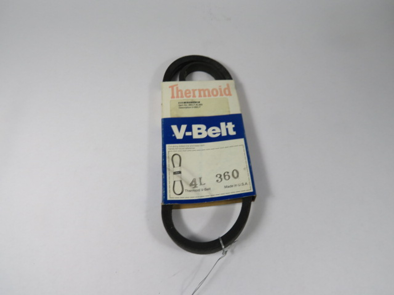 Thermoid 4L360 V-Belt 36" Long .50" Wide .31" Thick ! NEW !