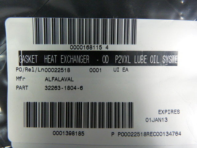 Alfa Laval 32263-1804-6 Heat Exchange Gasket Manifold P2VXL ! NEW !