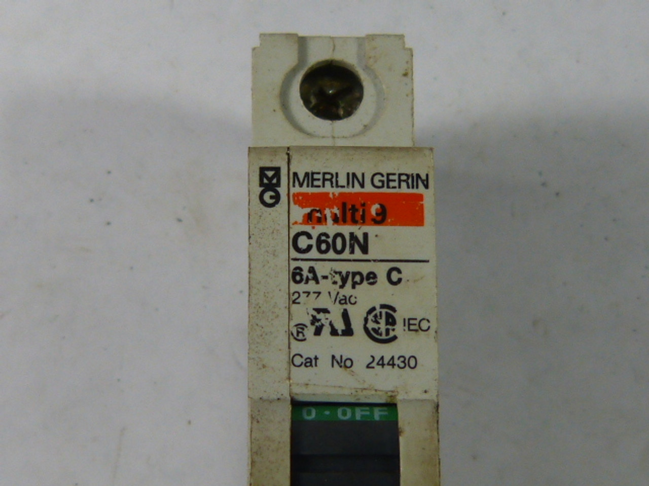 Merlin Gerin 24430 Circuit Breaker 6A 1-Pole 277VAC USED